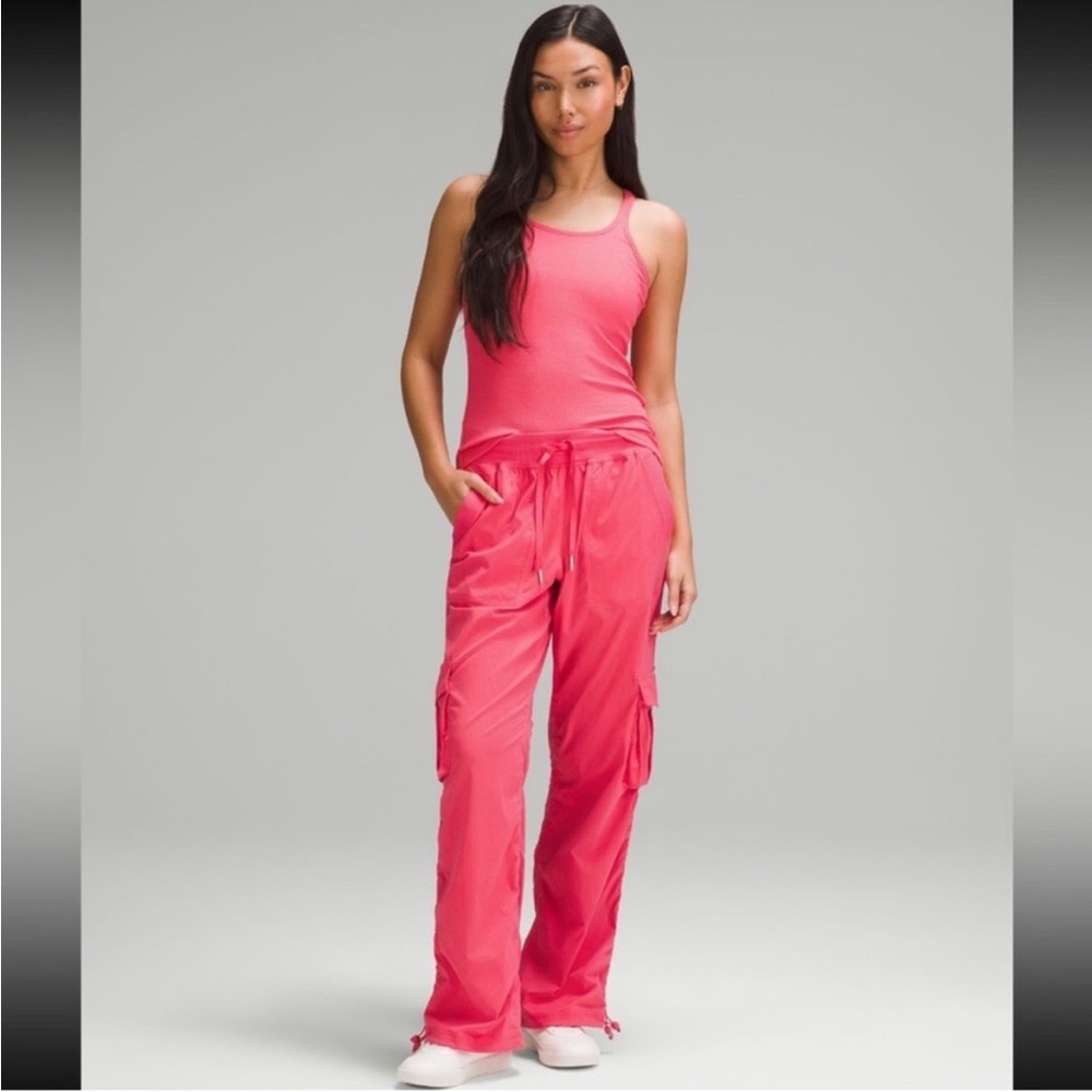 Lululemon Athletica dance studio  relaxed fit pink glaze pink cargo pants